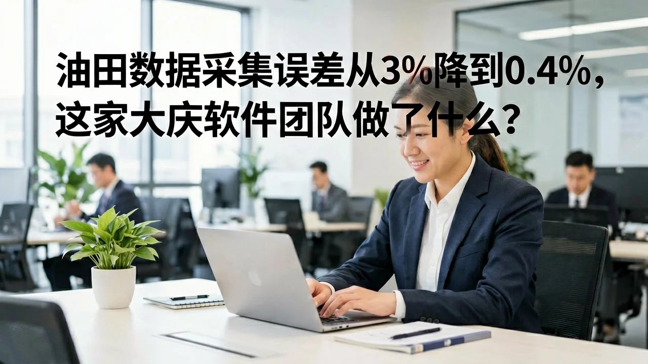 油田数据采集误差从3%降到0.4%，这家大庆软件团队做了什么